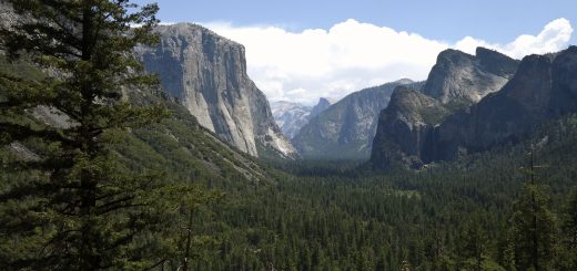 El Capitan and Half Dome at the end