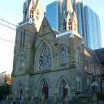 The towering Cathedral of the Holy Rosary in Vancouver, Canada