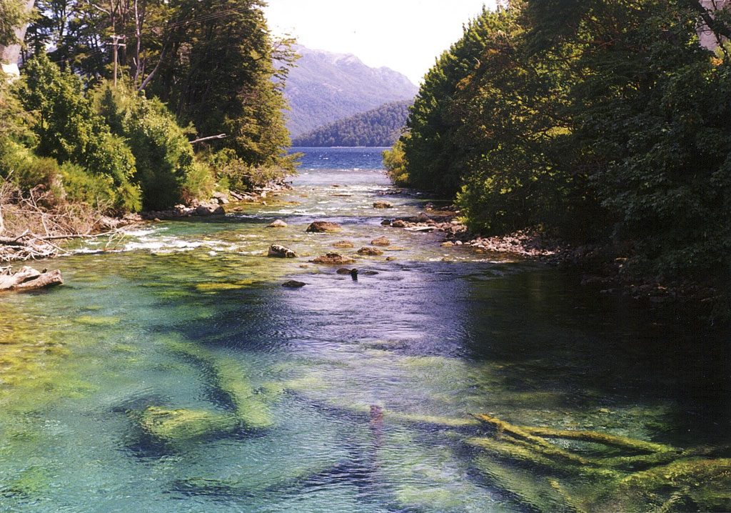 Correntoso river near Nahuel Huapi lake, Bariloche, Patagonia, Argentina