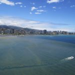 Parasailing at Waikiki beach, Honolulu.