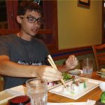 Eating at Japanese Restaurant