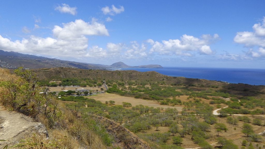 View from Diamond Head State Monument, OhauOahu