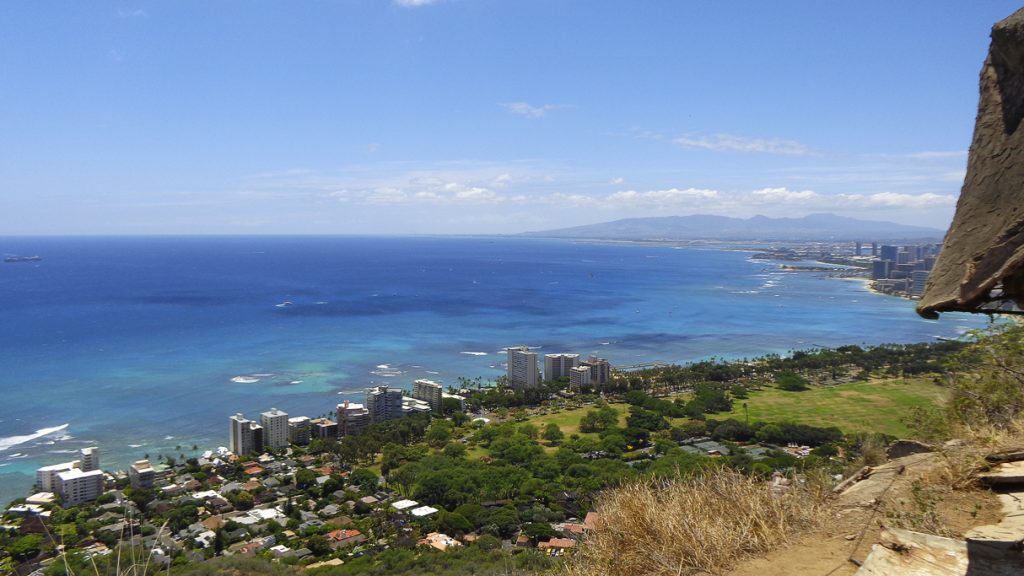 View from Diamond Head State Monument, Oahu
