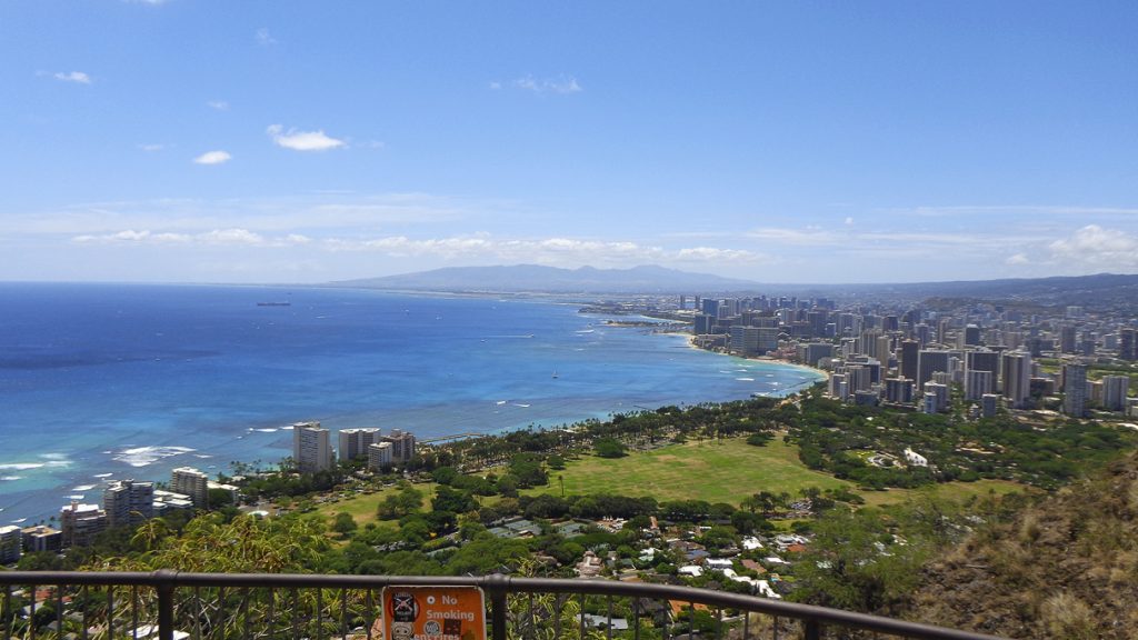 View from Diamond Head State Monument, Oahu