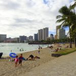 Waikiki beach, Honolulu.