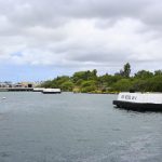 View of Battleship Missouri Memorial from USS Arizona