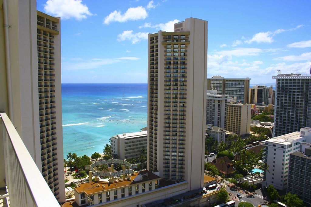 Waikiki beach, Honolulu.