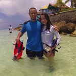 Me and My Daugther at Compass point beach resort